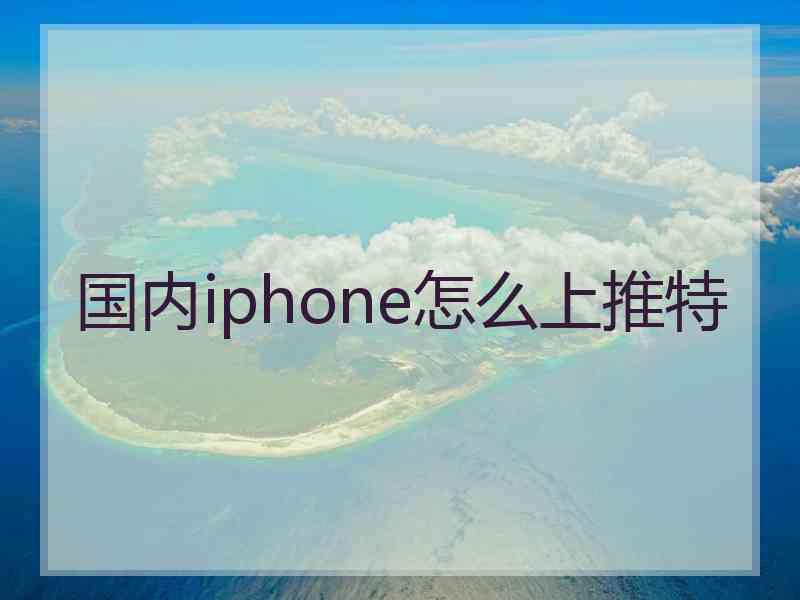 国内iphone怎么上推特