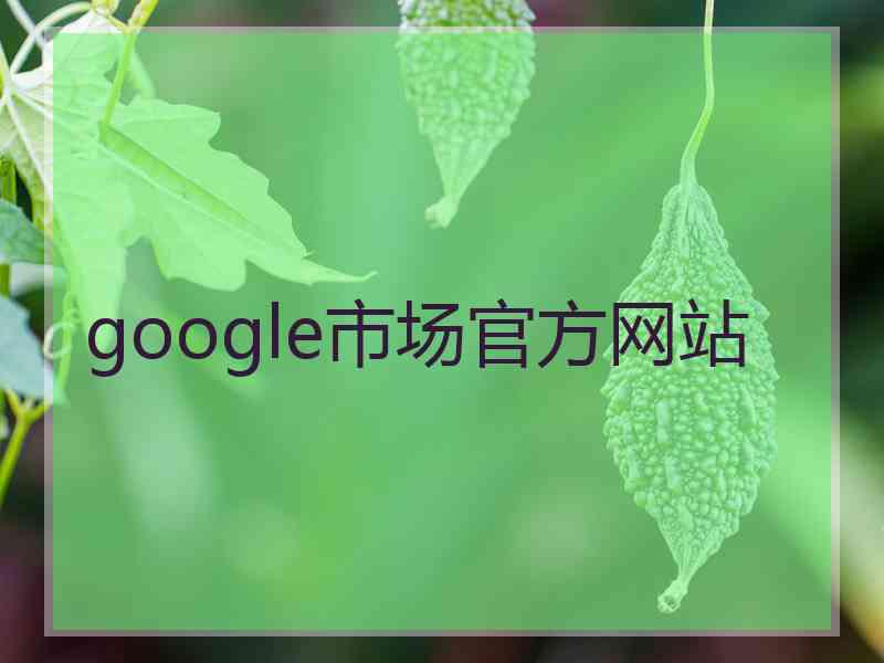 google市场官方网站