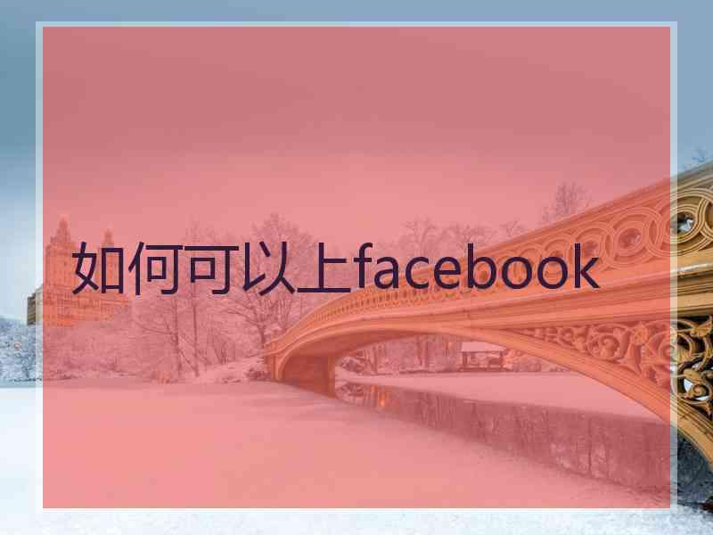 如何可以上facebook