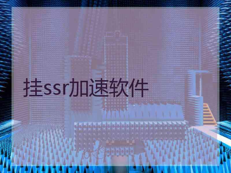 挂ssr加速软件