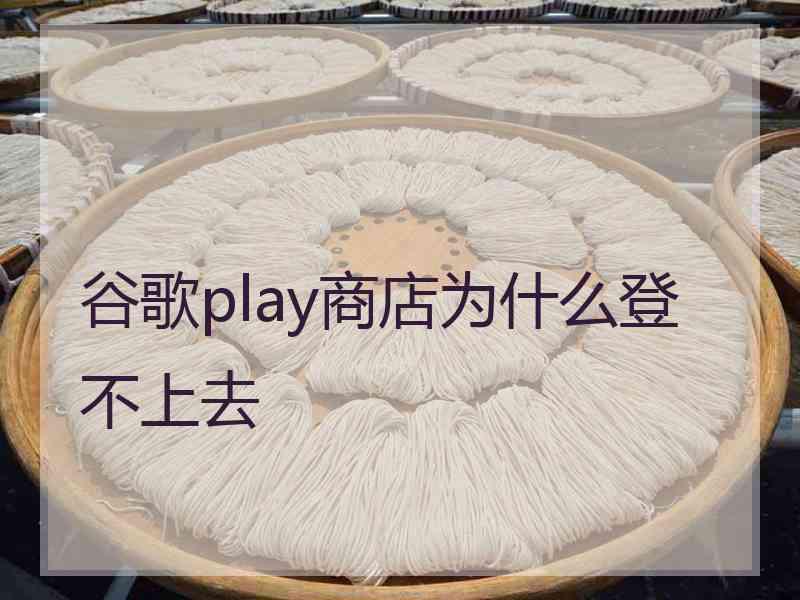 谷歌play商店为什么登不上去