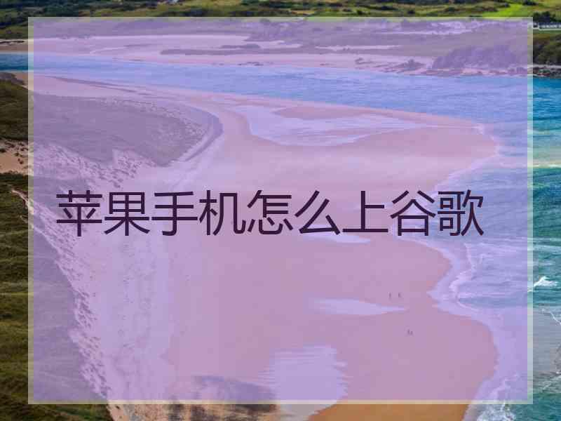 苹果手机怎么上谷歌