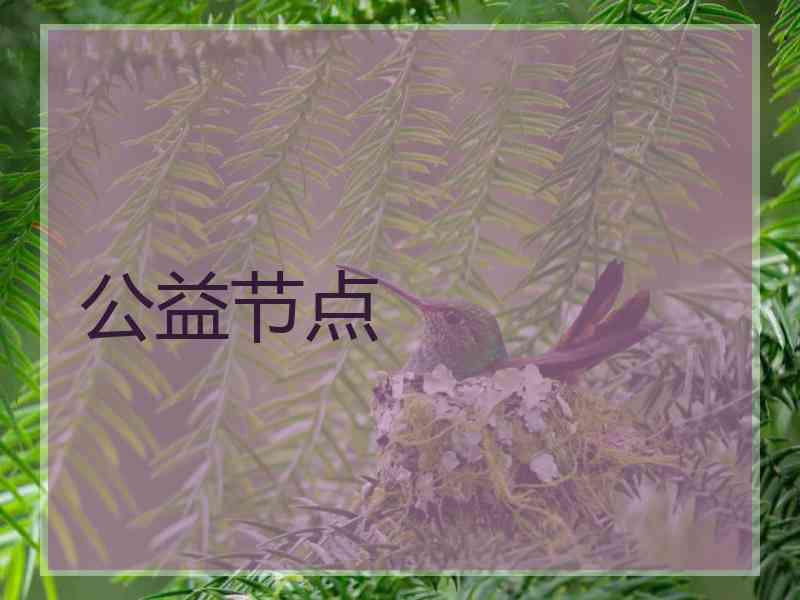 公益节点